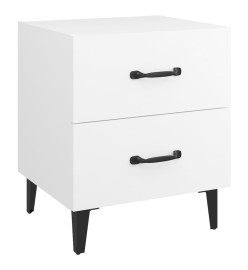 Tables de chevet 2 pcs Blanc 40x35x47,5 cm