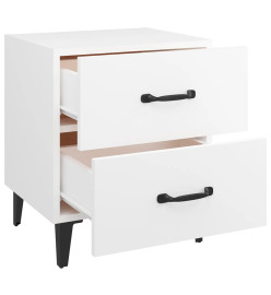 Tables de chevet 2 pcs Blanc 40x35x47,5 cm