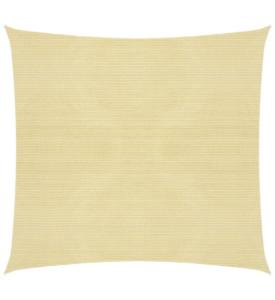 Voile d'ombrage 160 g/m² Beige 4x4 m PEHD