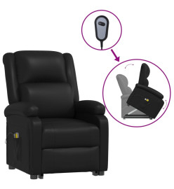 Fauteuil de massage Noir Similicuir