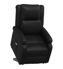 Fauteuil de massage Noir Similicuir