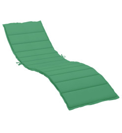 Coussin de chaise longue vert 200x70x3 cm tissu oxford