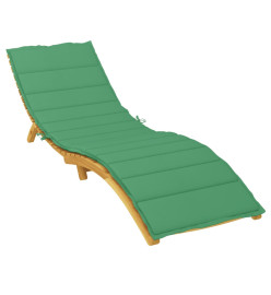 Coussin de chaise longue vert 200x70x3 cm tissu oxford