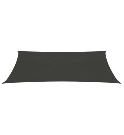 Voile d'ombrage 160 g/m² Anthracite 5x7 m PEHD