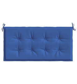 Coussin de banc de jardin bleu royal 120x50x3 cm tissu oxford