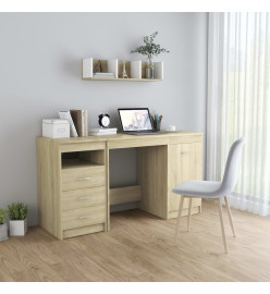 Bureau Chêne sonoma 140x50x76 cm Aggloméré