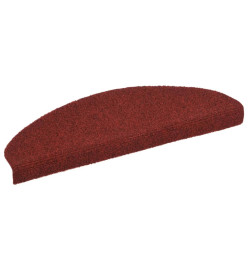 Tapis autoadhésifs de marches 5 pcs Rouge 65x21x4 cm Aiguilleté