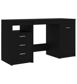 Bureau Noir 140x50x76 cm Aggloméré
