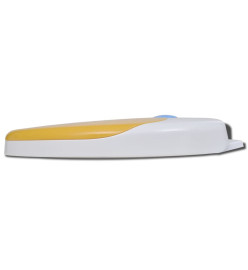 Sièges de toilette et couvercles 2 pcs Plastique Blanc et jaune