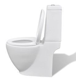 Ensemble de bidet et toilette Céramique Blanc