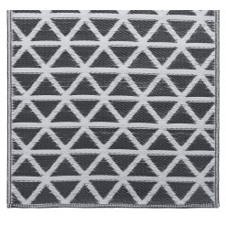 Tapis d'extérieur Noir 190x290 cm PP