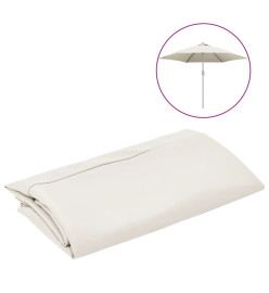 Tissu de remplacement pour parasol d'extérieur Blanc 300 cm