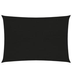 Voile d'ombrage 160 g/m² Noir 3x4,5 m PEHD