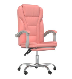 Fauteuil inclinable de bureau Rose Similicuir