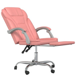 Fauteuil inclinable de bureau Rose Similicuir