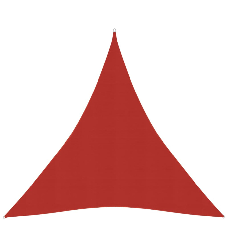 Voile d'ombrage 160 g/m² Rouge 5x6x6 m PEHD