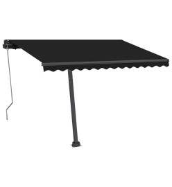 Auvent automatique capteur de vent et LED 350x250 cm Anthracite