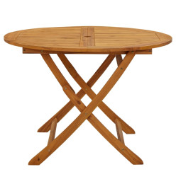 Table pliable de jardin 110 cm Bois d'acacia massif