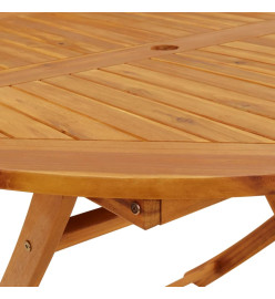 Table pliable de jardin 110 cm Bois d'acacia massif