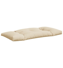 Coussins de palette 2 pcs beige tissu