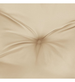 Coussin de palette beige 58x58x10 cm tissu