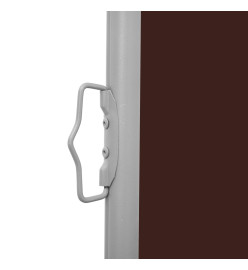 Auvent latéral rétractable de patio 140x600 cm Marron