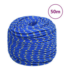 Corde de bateau Bleu 6 mm 50 m Polypropylène