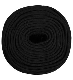 Corde de travail Noir 8 mm 100 m Polyester