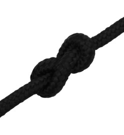 Corde de travail Noir 8 mm 100 m Polyester