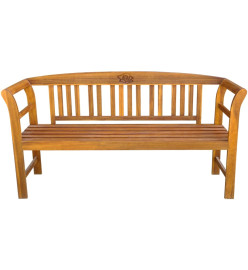 Banc de jardin avec coussin 157 cm Bois d'acacia massif