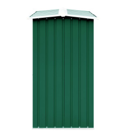 Abri de stockage de bois Acier galvanisé 330x92x153 cm Vert