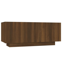 Meuble TV Chêne marron 100x35x40 cm Bois d'ingénierie