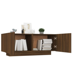 Meuble TV Chêne marron 100x35x40 cm Bois d'ingénierie