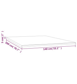 Sur-matelas 140x200x5 cm