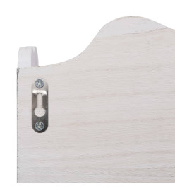 Porte-manteau mural Blanc 50x10x30 cm Bois