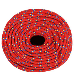 Corde de bateau Rouge 10 mm 25 m Polypropylène