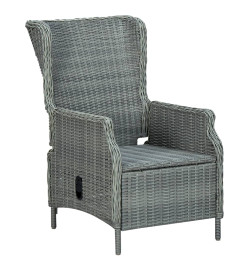 Ensemble de salle à manger de jardin 3 pcs Gris clair