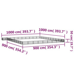 Parc pour chien 40panneaux Noir 100x50cm Acier enduit de poudre