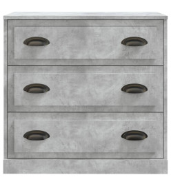 Buffet gris béton 70x35,5x67,5 cm bois d'ingénierie