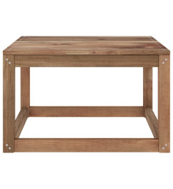 Salon de jardin 8 pcs Marron Bois de pin imprégné