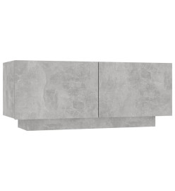 Table de chevet Gris béton 100x35x40 cm Aggloméré