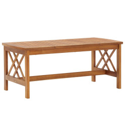 Salon de jardin 5 pcs avec coussins Bois d'acacia solide