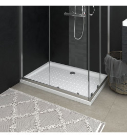 Receveur de douche avec picots Blanc 70x100x4 cm ABS