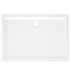 Receveur de douche avec picots Blanc 70x100x4 cm ABS