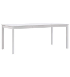 Table de salle à manger Blanc 180 x 90 x 73 cm Pin