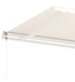 Auvent automatique sur pied 500x350 cm Crème