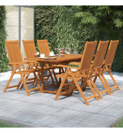 Ensemble de salle à manger de jardin 7 pcs Bois d'acacia massif