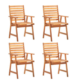 Ensemble de salle à manger de jardin 5 pcs Bois d'acacia massif