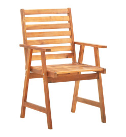 Ensemble de salle à manger de jardin 5 pcs Bois d'acacia massif