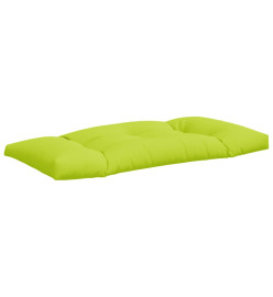 Coussins de palette 2 pcs vert vif tissu